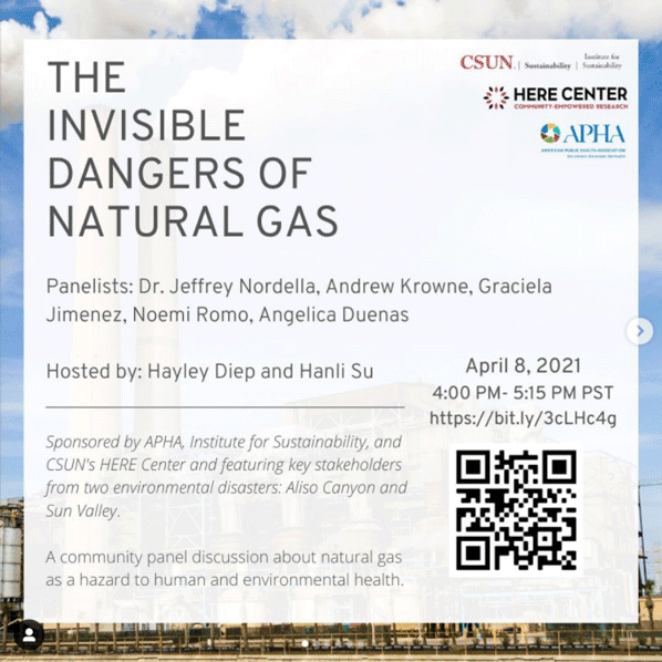 the invisible danger of natural gas virtual event social media flyer