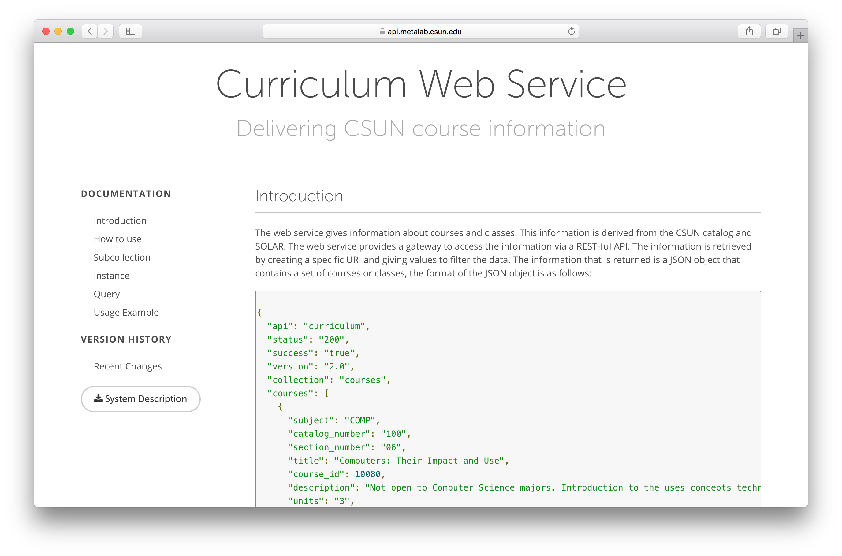 Curriculum