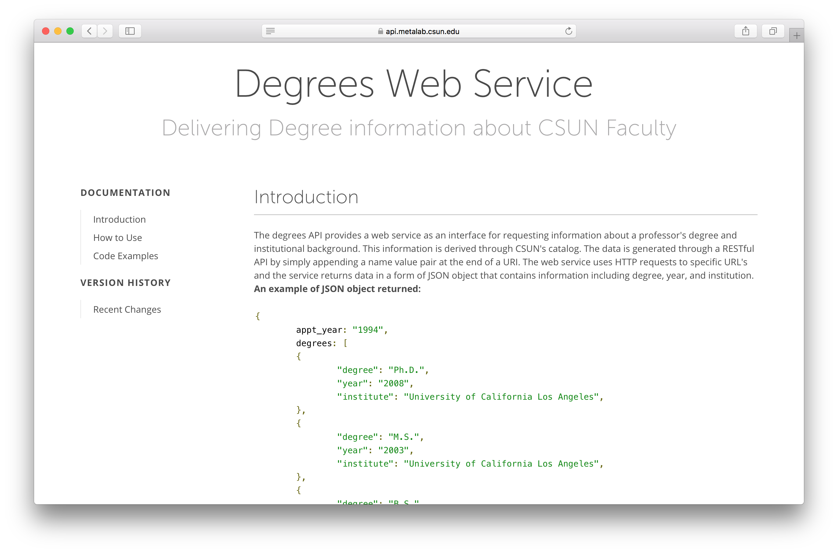 Degrees