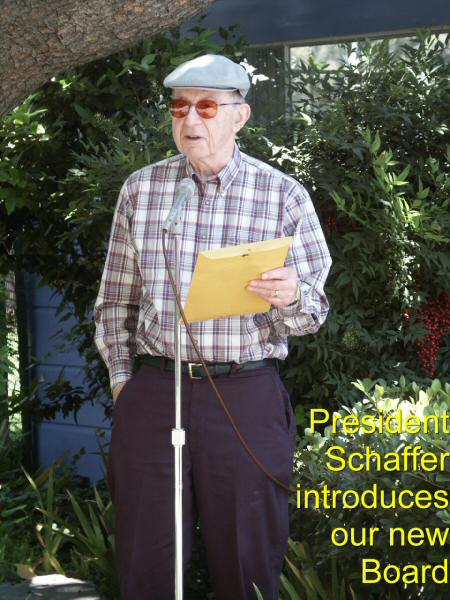 President Schaffer introduces our new Board