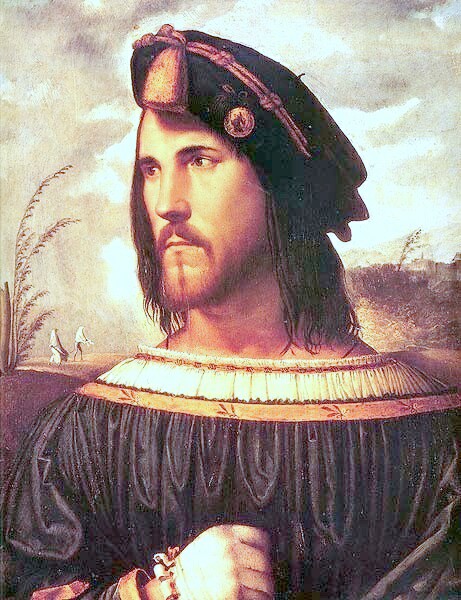 Portrait of Cesare Borgia, Duke Valentino, son of Pope Alexander VI