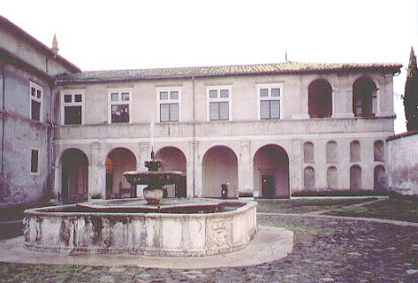 the papal villa Magliana, built by Sixtus IV
