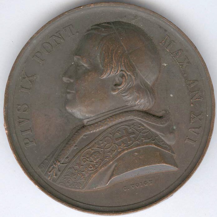 Pope Pius IX, Year 16, 1861, portrait by C. Voigt