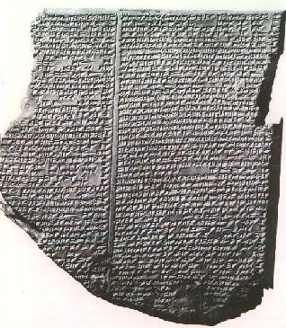 The Flood Tablet, cuneiform