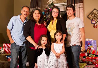 Family Christmas Portrait Photograph