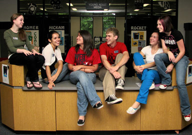 Teenage Group Hanging Out