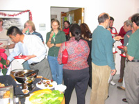 People at Holiday Party