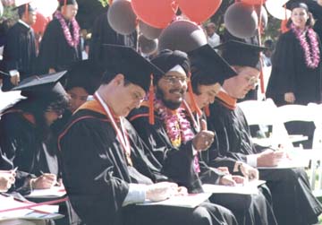 Graduate Gives Thumb's Up